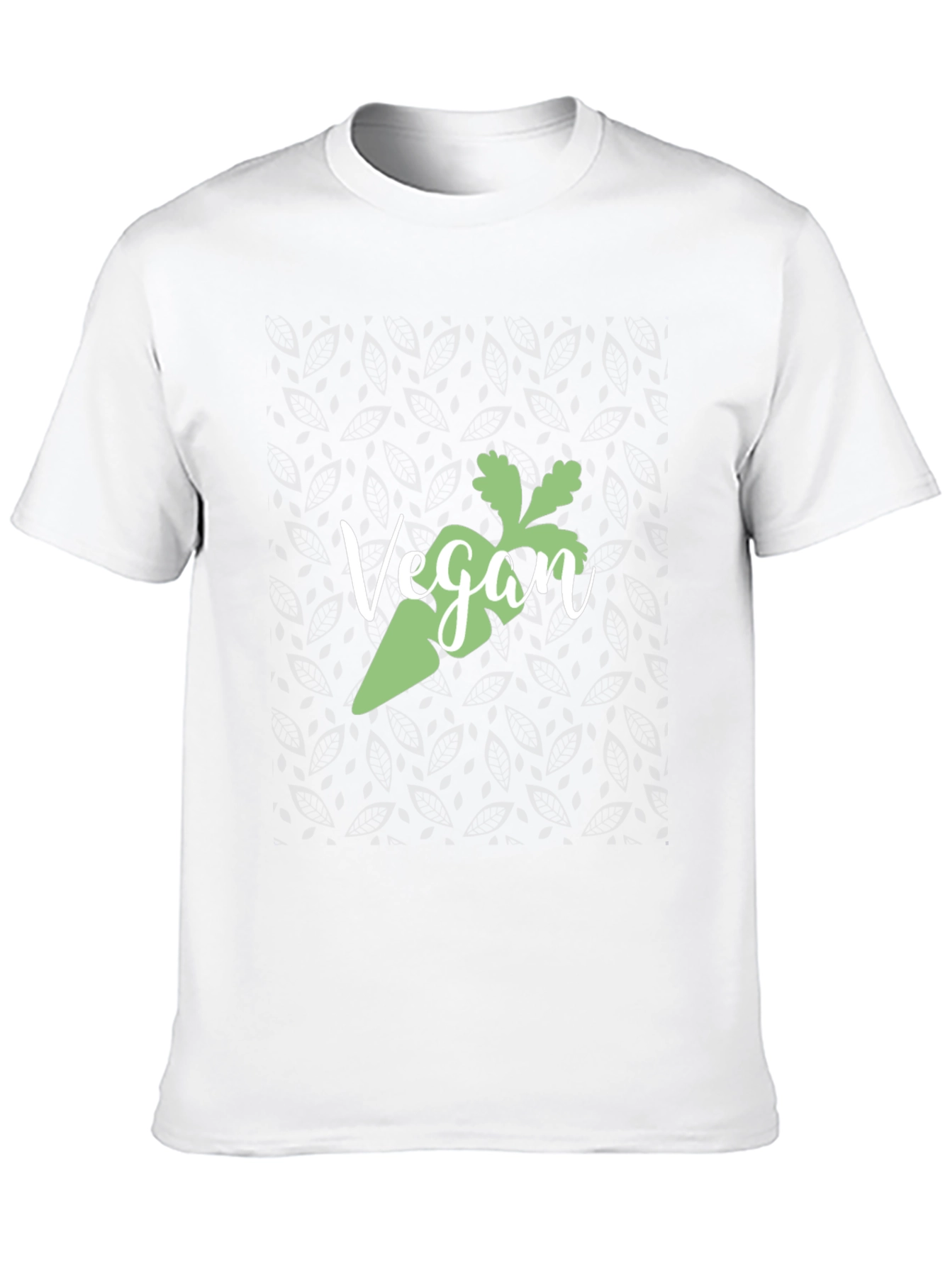 Vegan Carrot Graphic Tee - Black Cotton T-Shirt
