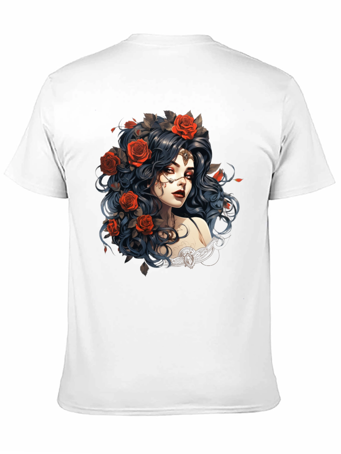 Gothic Rose Queen Graphic T-Shirt