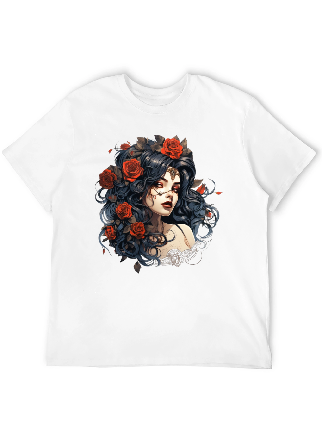 Gothic Rose Queen Graphic T-Shirt