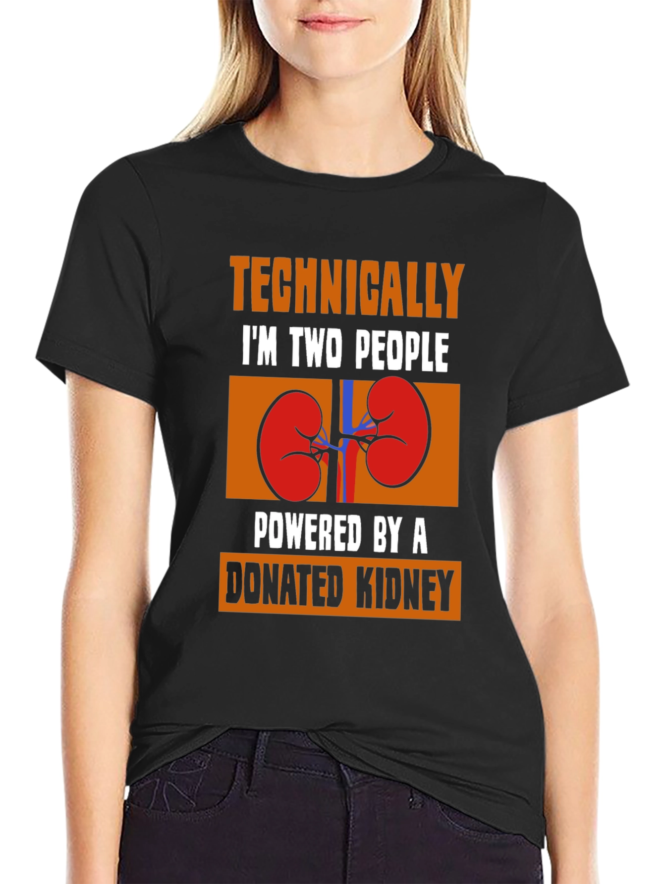 Two People Powered by a Donated Kidney T-Shirt