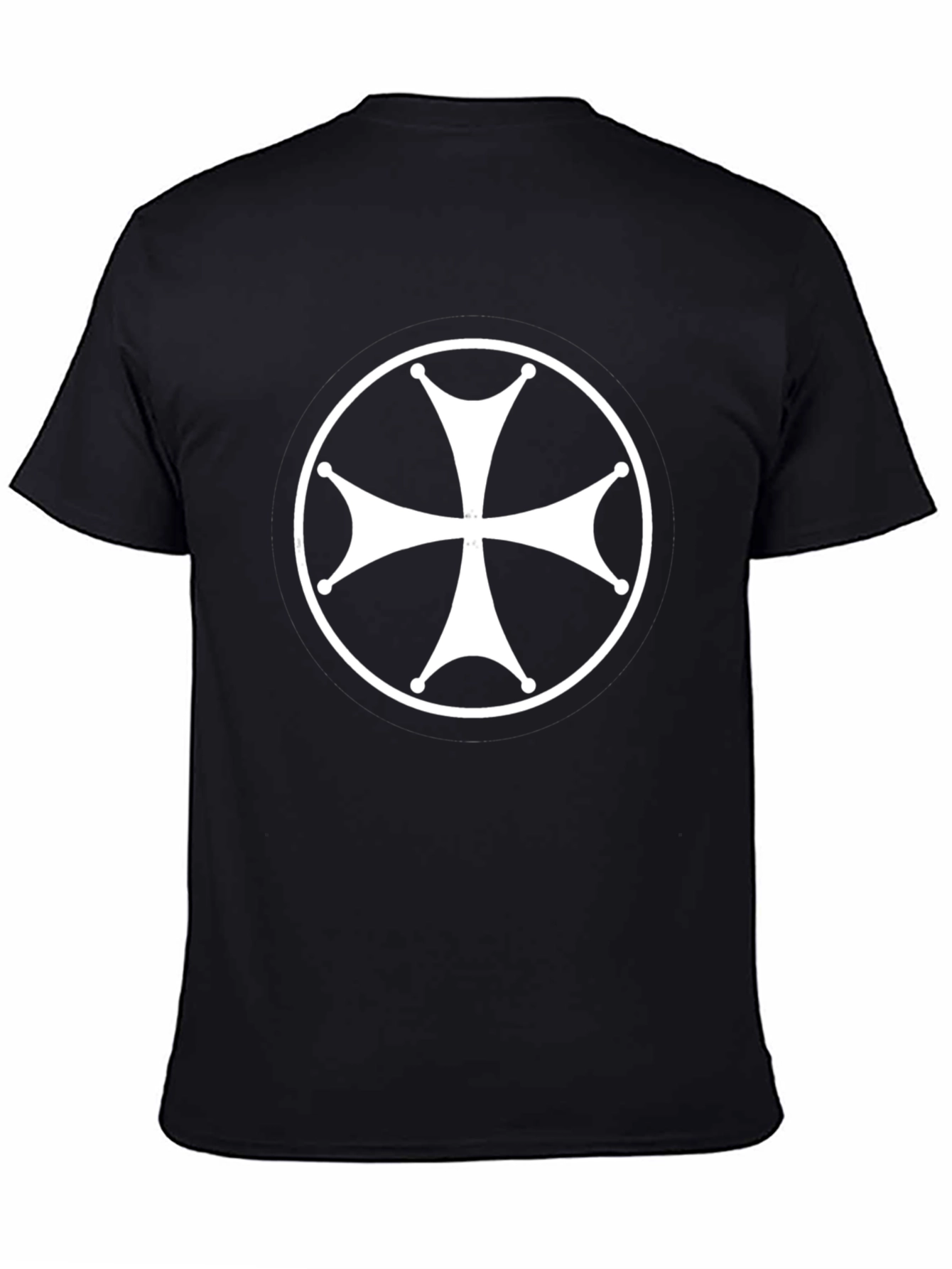 Cross Graphic T-Shirt - Mens Black Cotton Tee