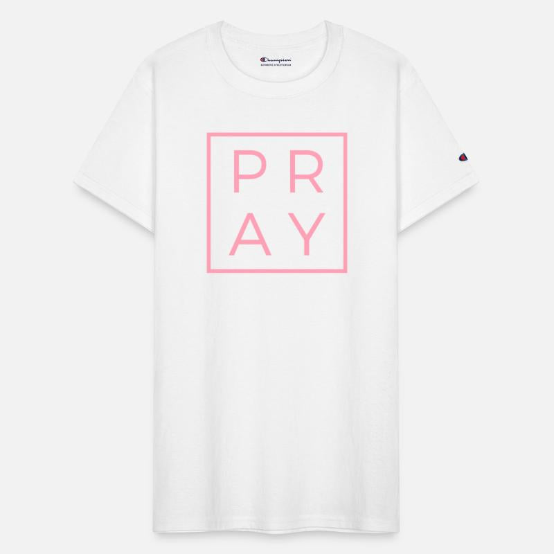 Pray, Christian, Faith, Pink