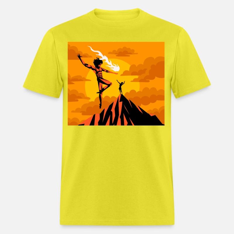 prometheus titan giving fire to human