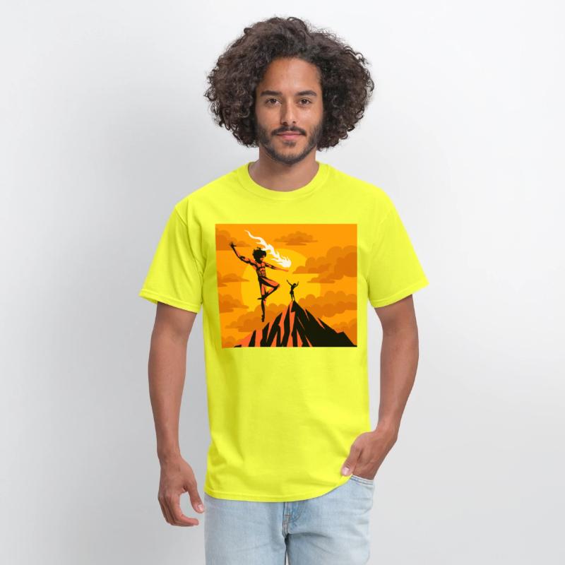 prometheus titan giving fire to human