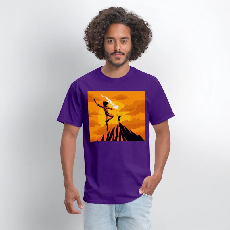prometheus titan giving fire to human
