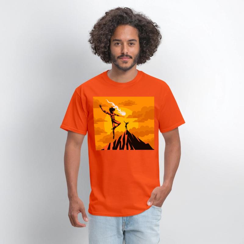 prometheus titan giving fire to human