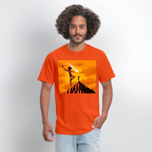 prometheus titan giving fire to human