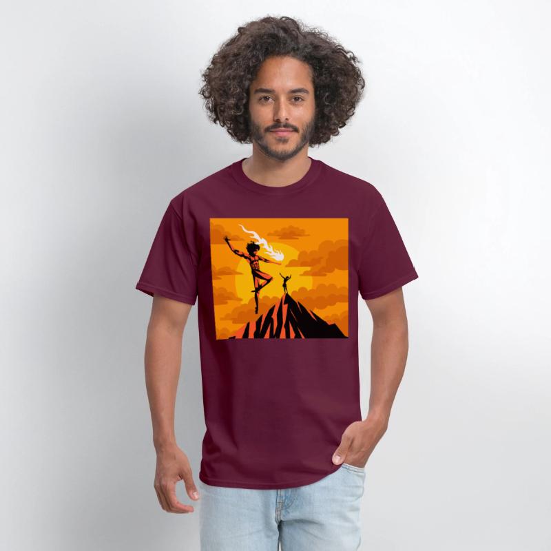 prometheus titan giving fire to human