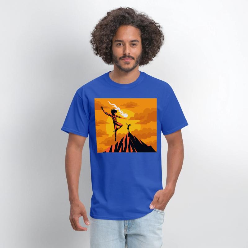 prometheus titan giving fire to human