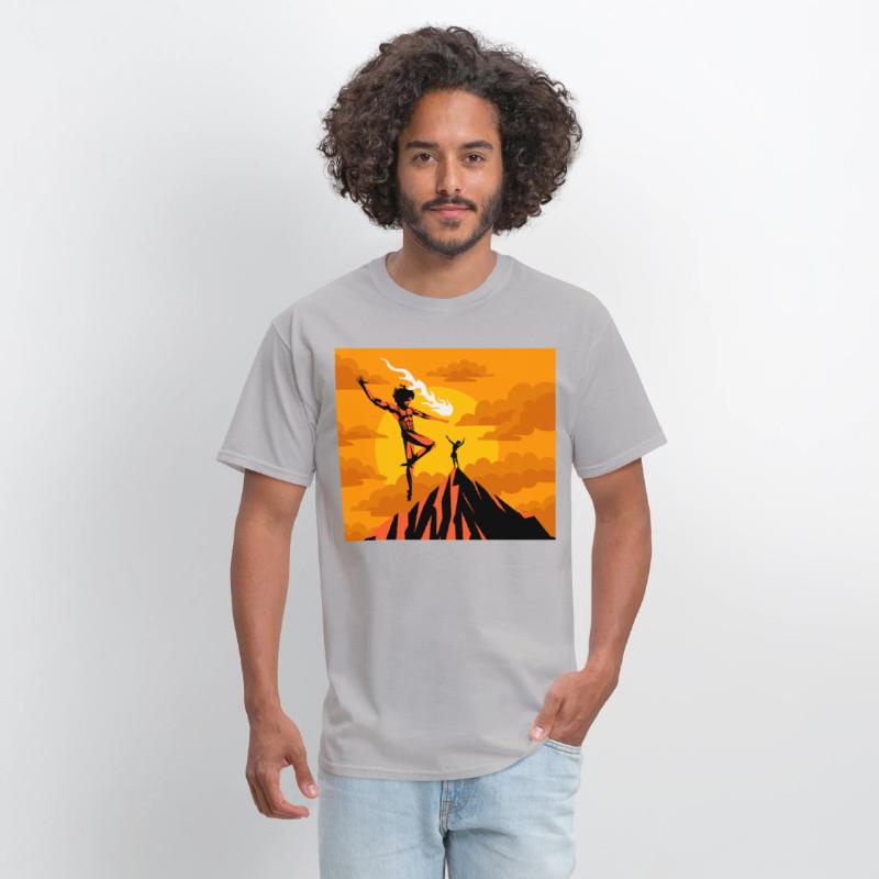 prometheus titan giving fire to human