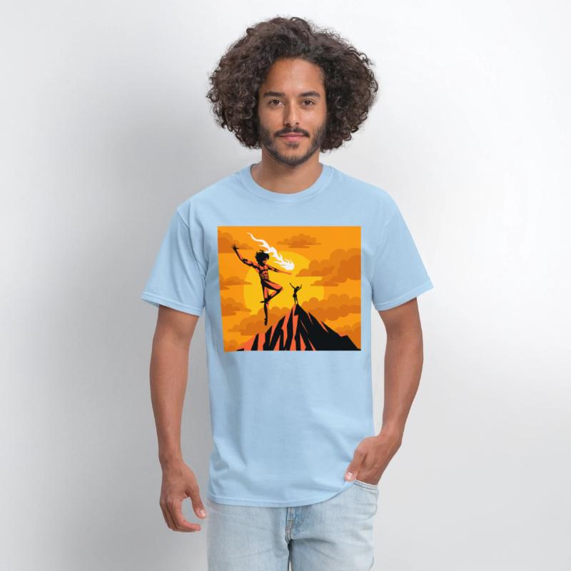 prometheus titan giving fire to human