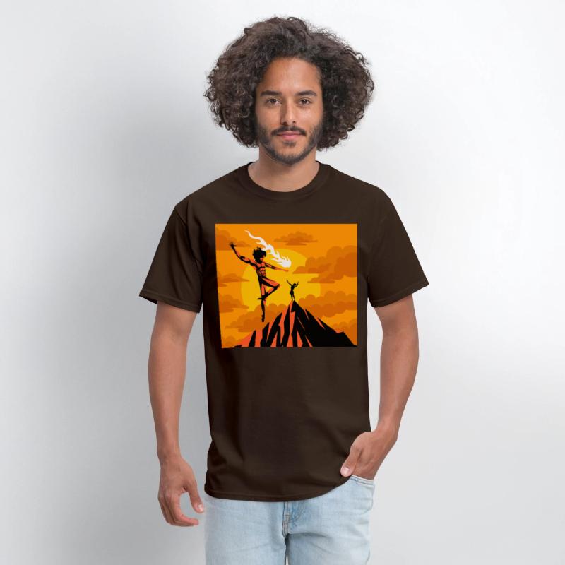 prometheus titan giving fire to human