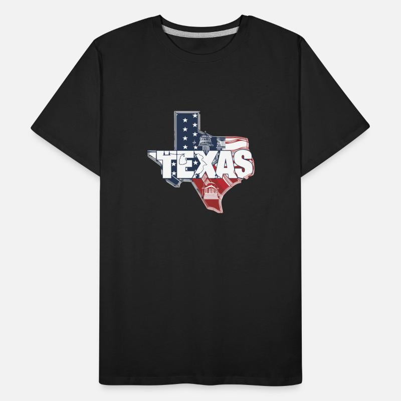 Proud Texan Iconic Flag and Capitol for a Texas