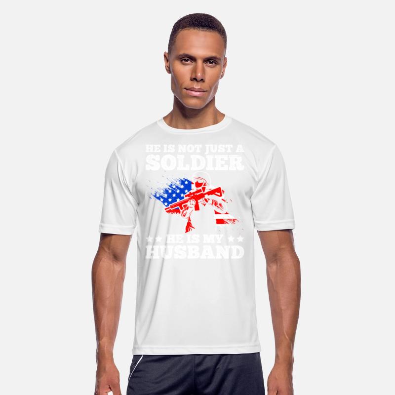 Proud Wife soldier Husband Stars and Stripes USA