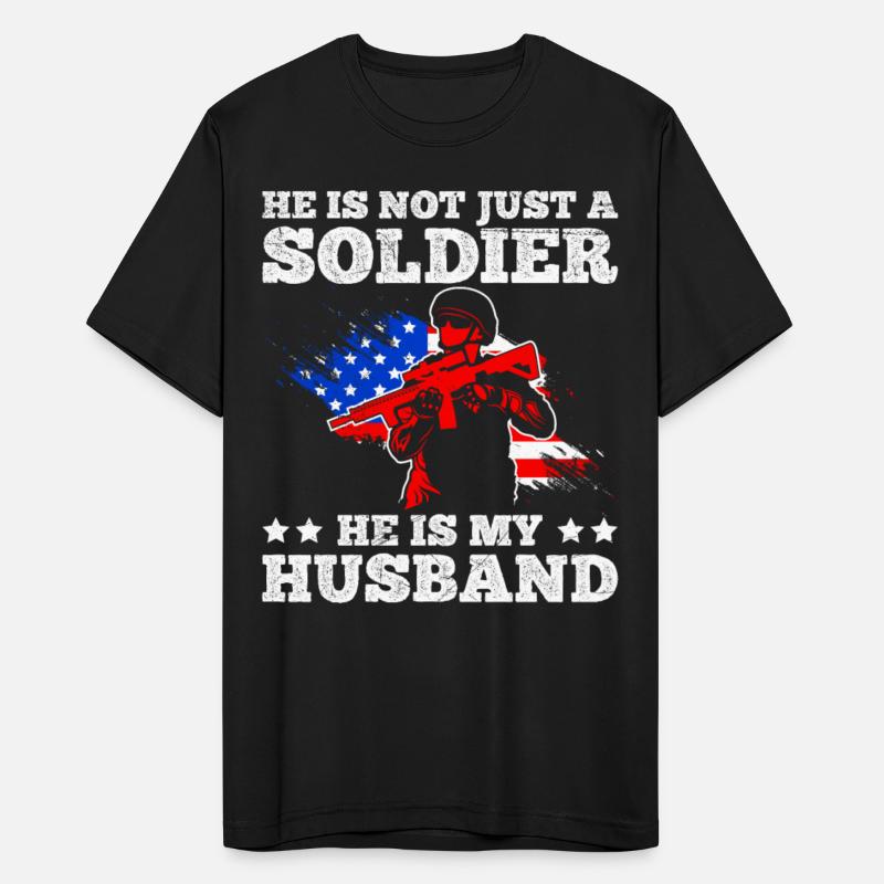 Proud Wife soldier Husband Stars and Stripes USA