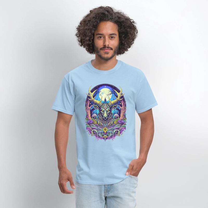 Psychedelic Forest Deer – Mystic Spirit Animal Art