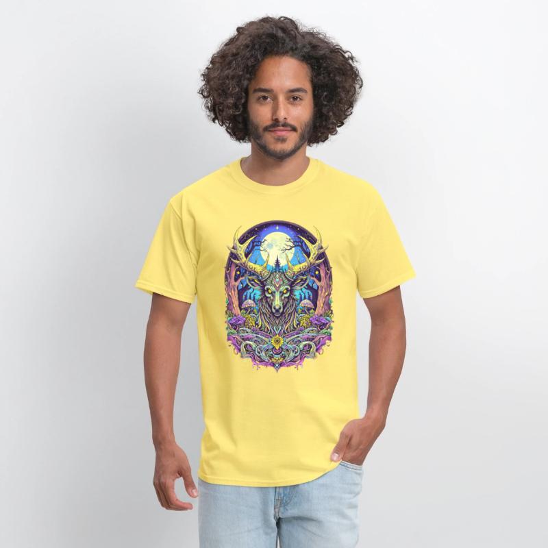 Psychedelic Forest Deer – Mystic Spirit Animal Art