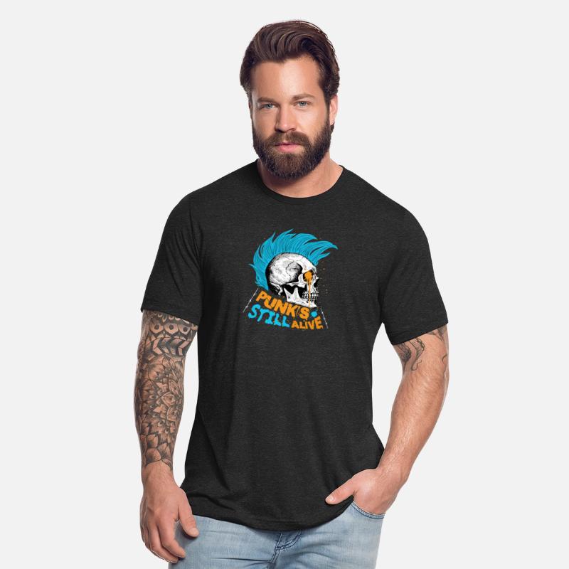 Punk's still alive - gift skull punk rock man teen