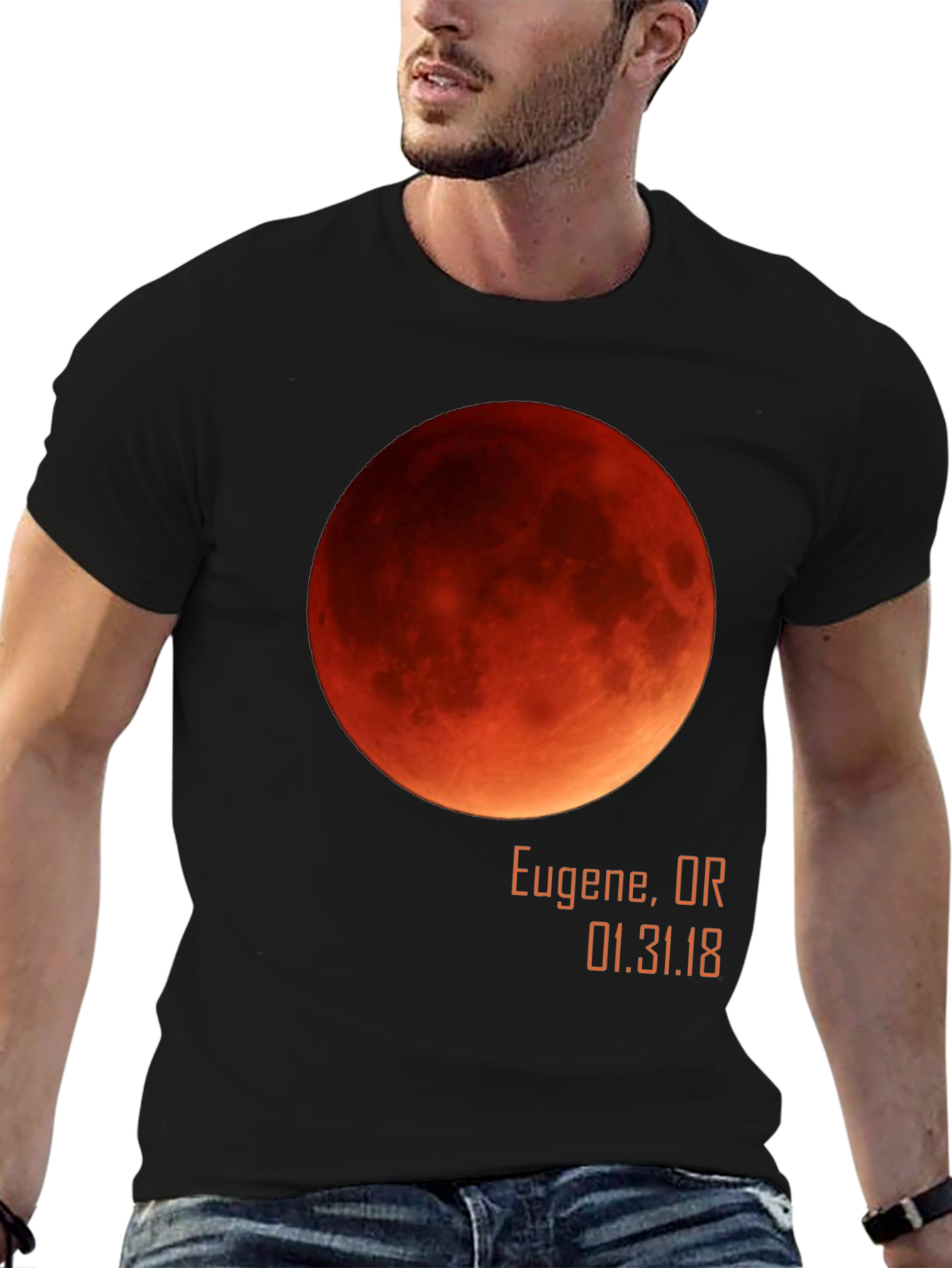 Blood Moon Eclipse T-Shirt - Eugene OR 01.31.18