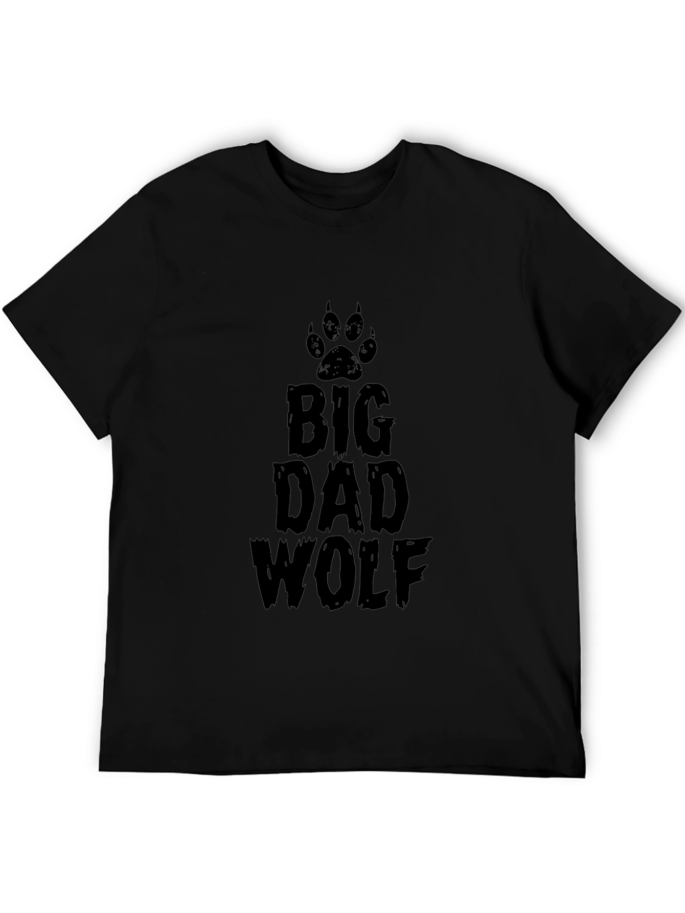 Big Dad Wolf Graphic Print T-Shirt