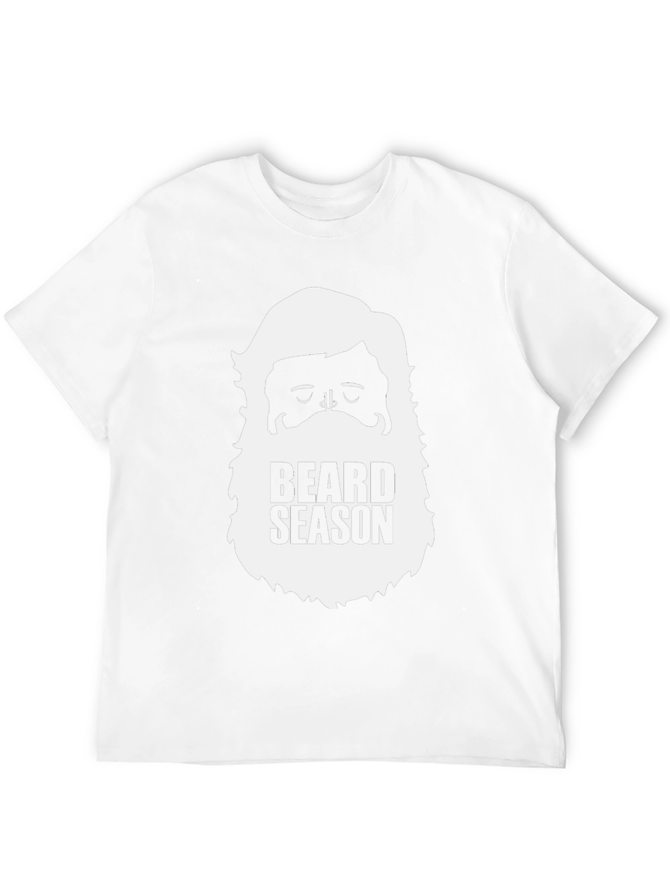 Beard Season Black Graphic Tee for Men