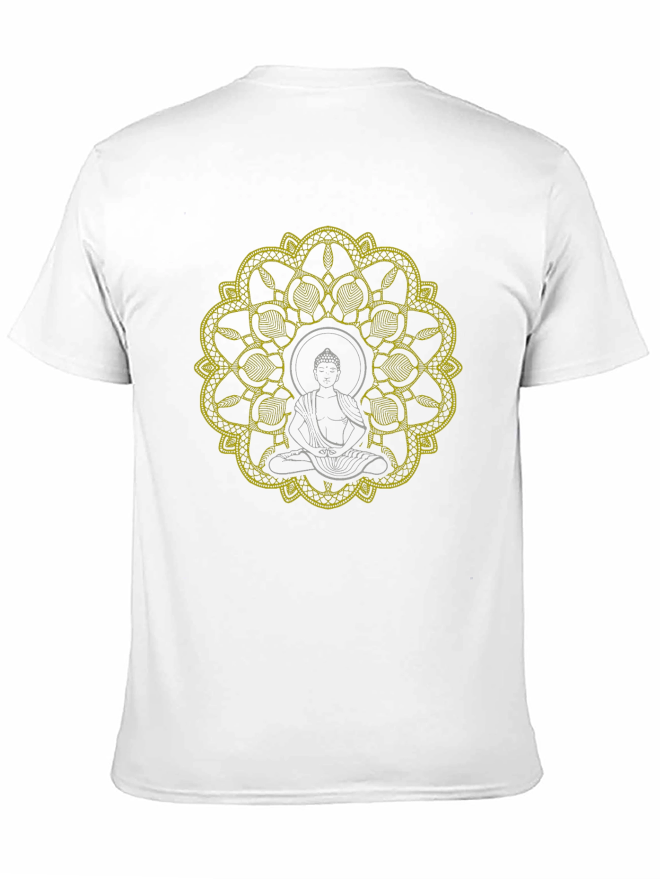 Buddha Mandala Graphic T-Shirt - Black