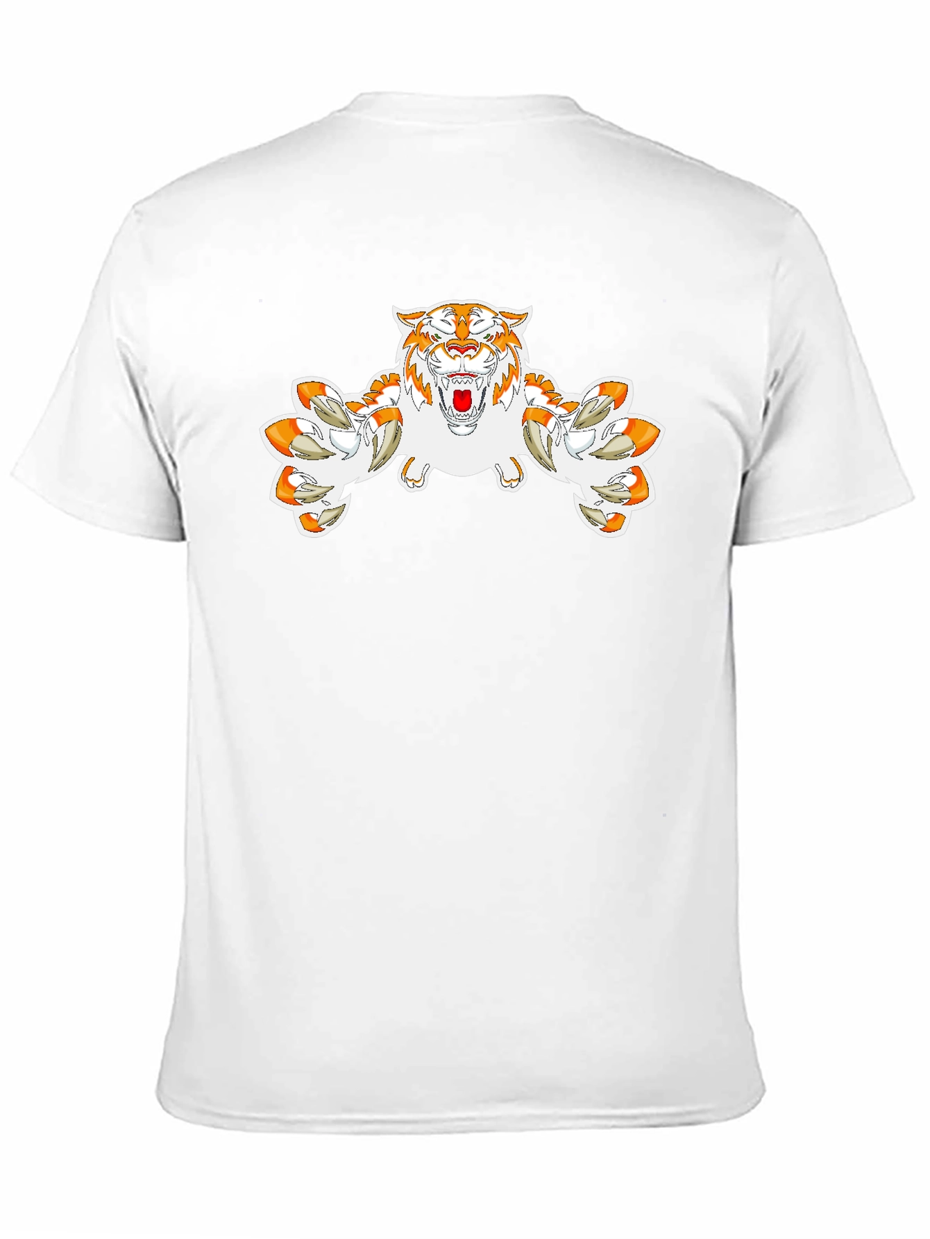 Tiger Graphic Print Black T-Shirt