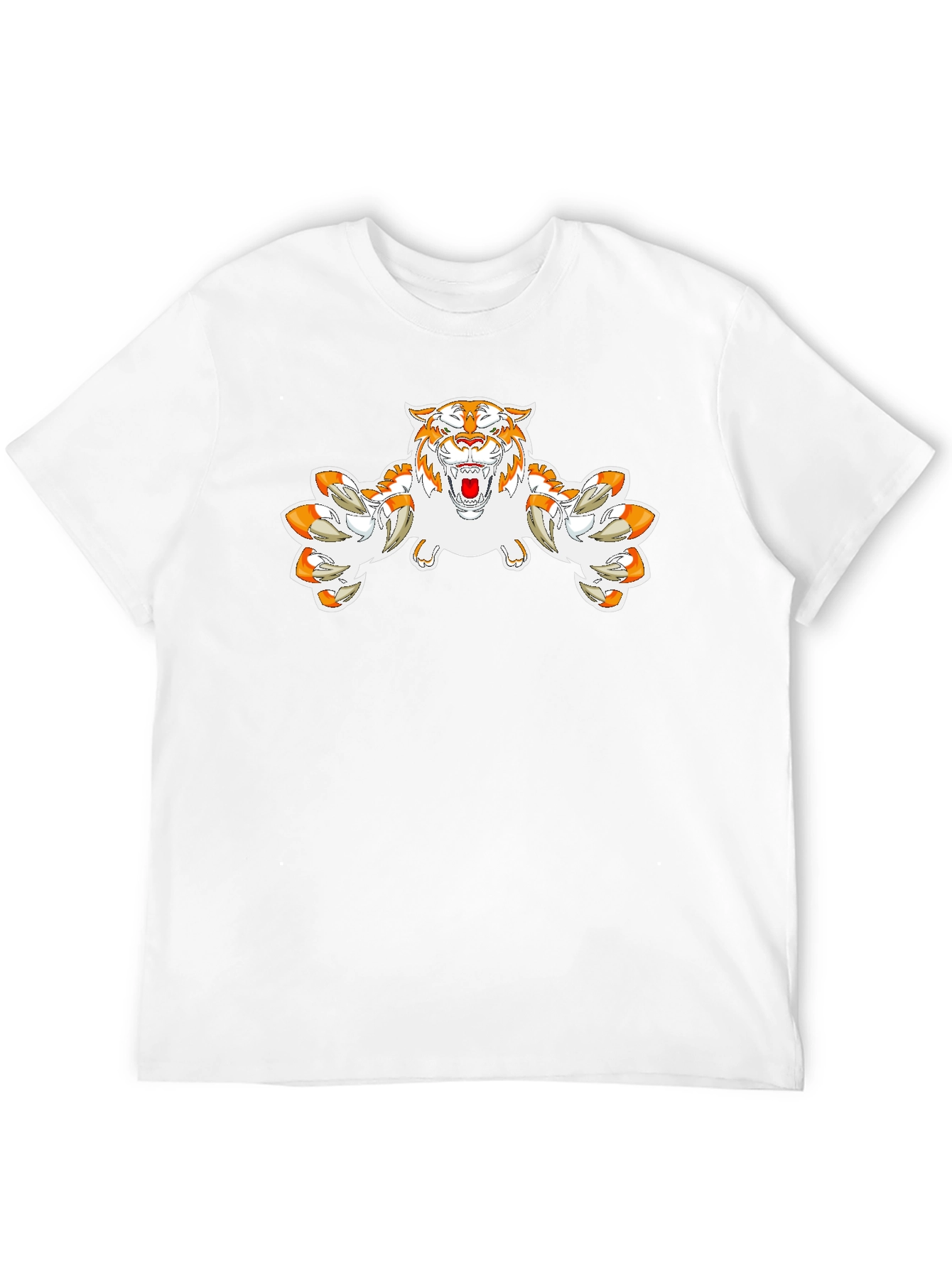 Tiger Graphic Print Black T-Shirt