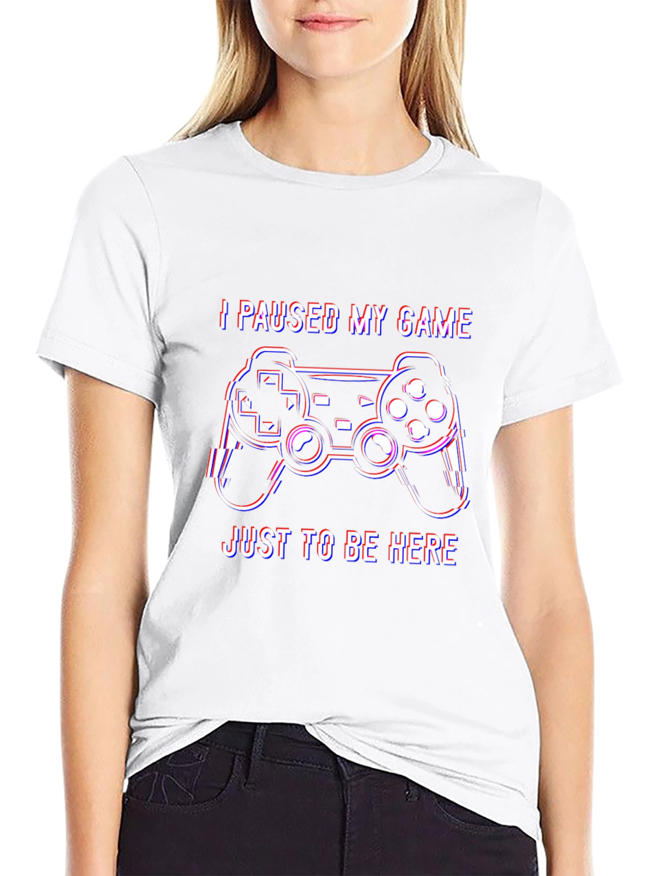 I Paused My Game Graphic Tee - Gamer T-Shirt