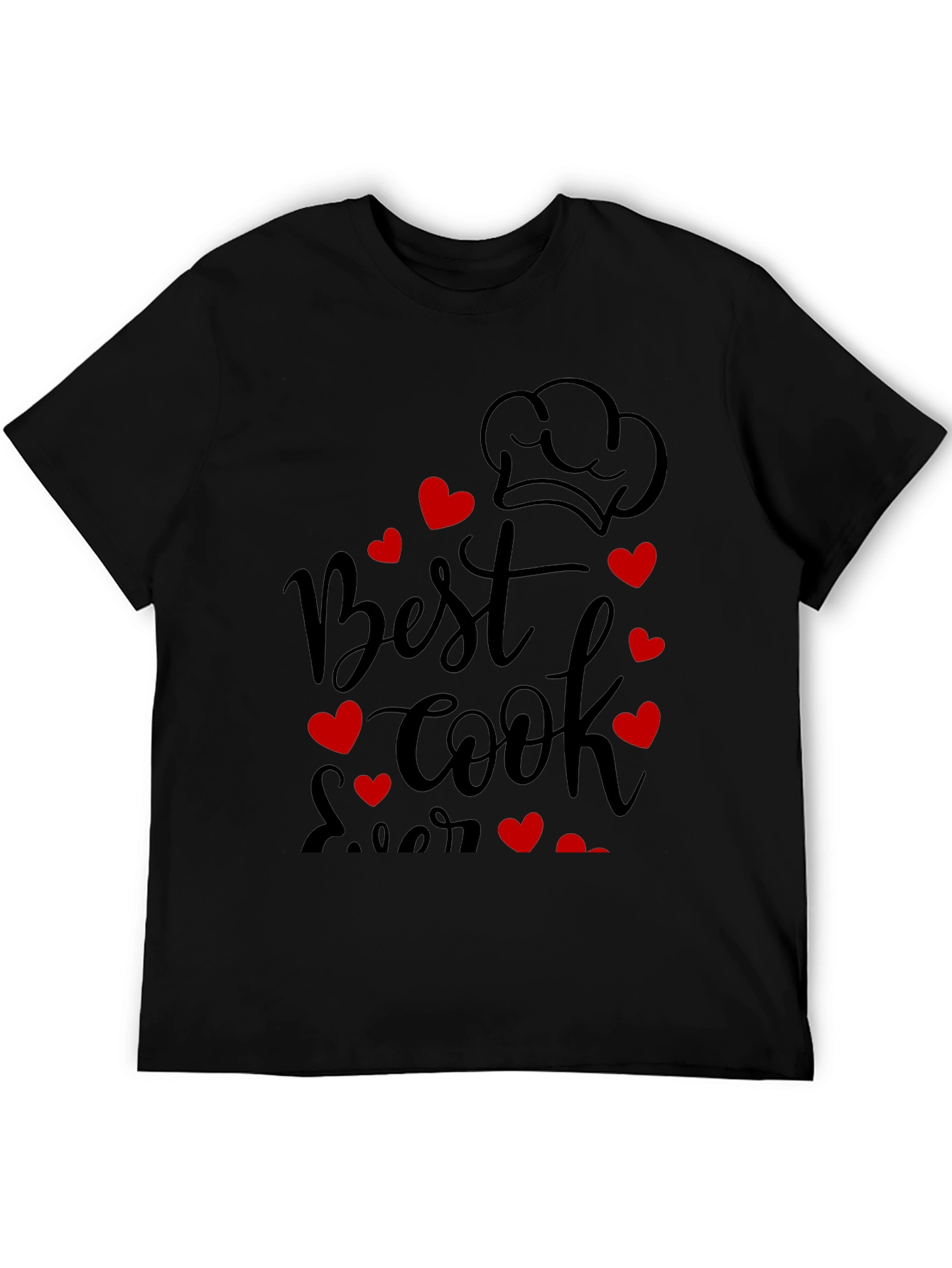Best Cook Ever Graphic Tee - Chef Heart Design