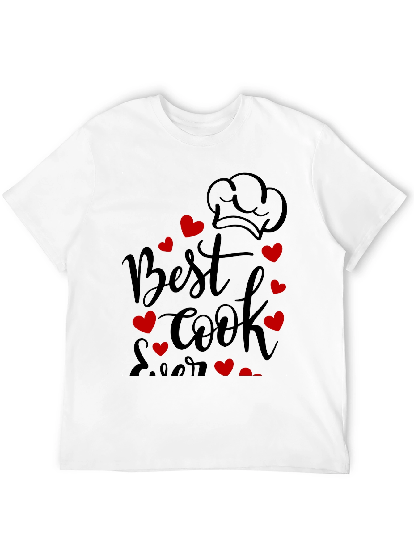 Best Cook Ever Graphic Tee - Chef Heart Design