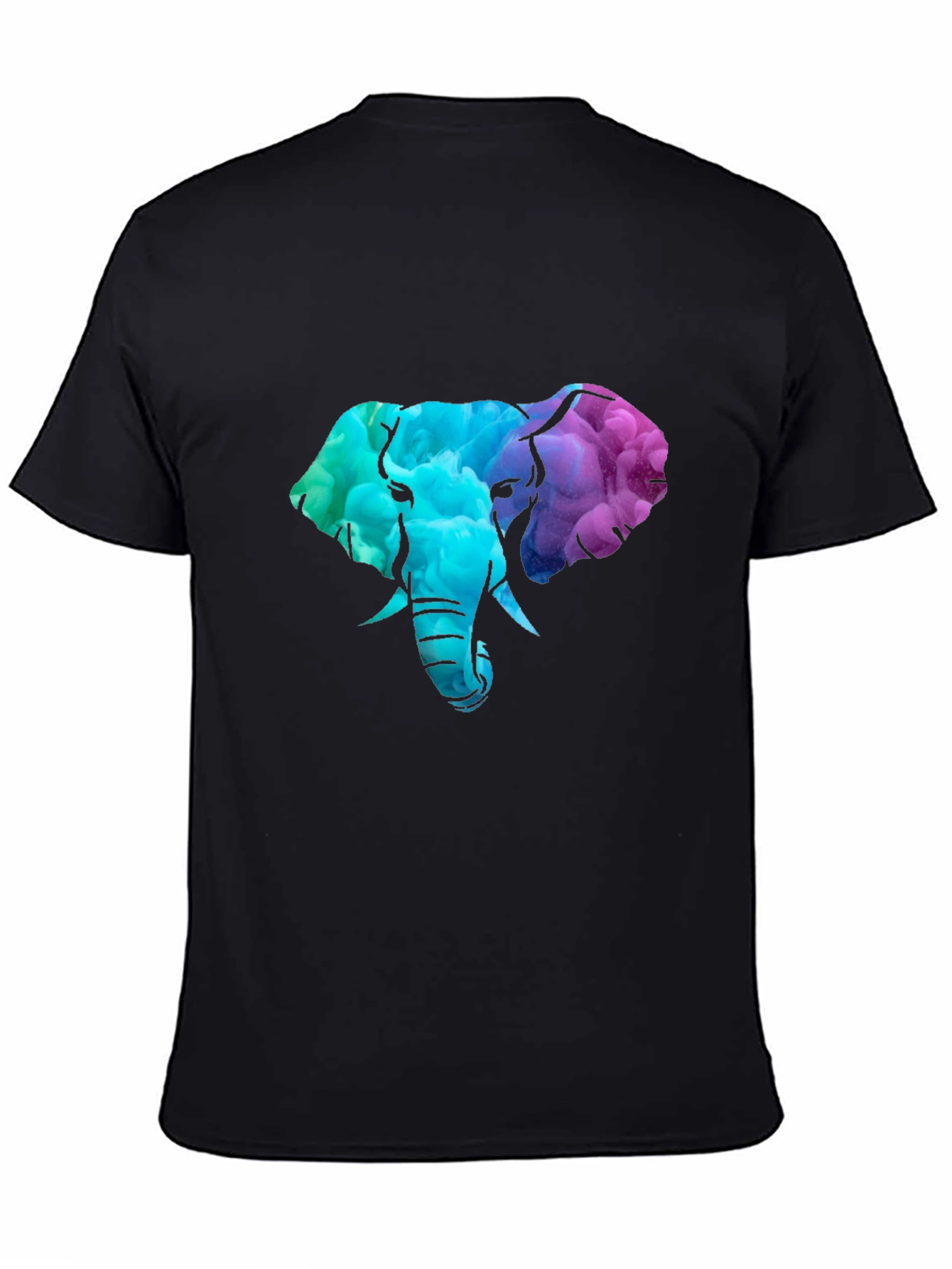 Elephant Head Graphic Tee - Black T-Shirt