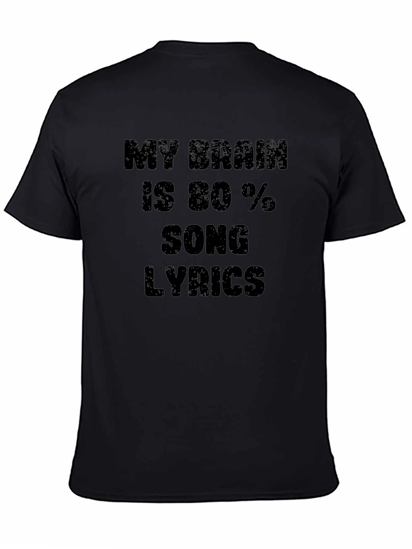 Song Lyrics Brain T-Shirt - Funny Music Lover Tee