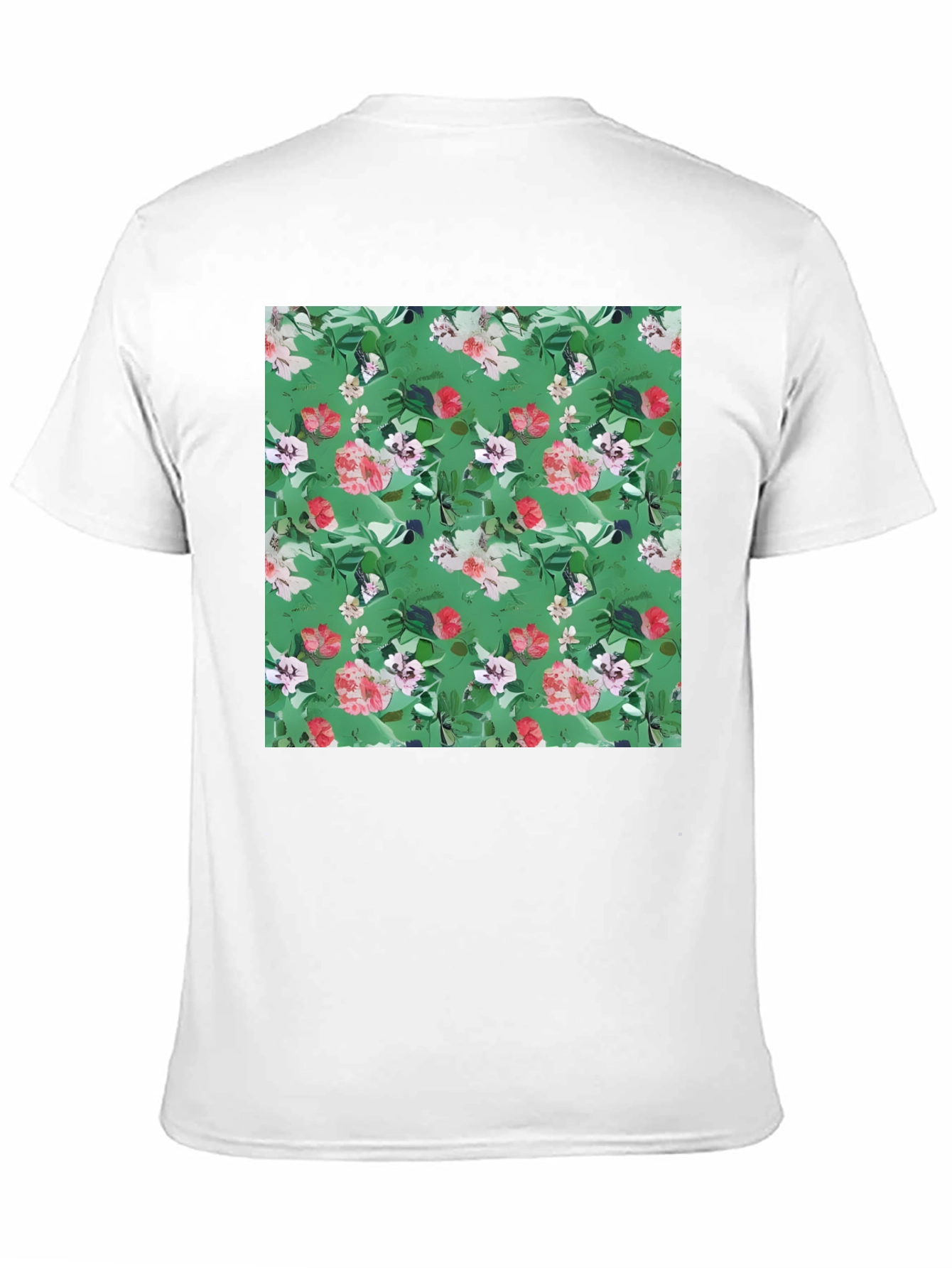 Floral Print Black T-Shirt