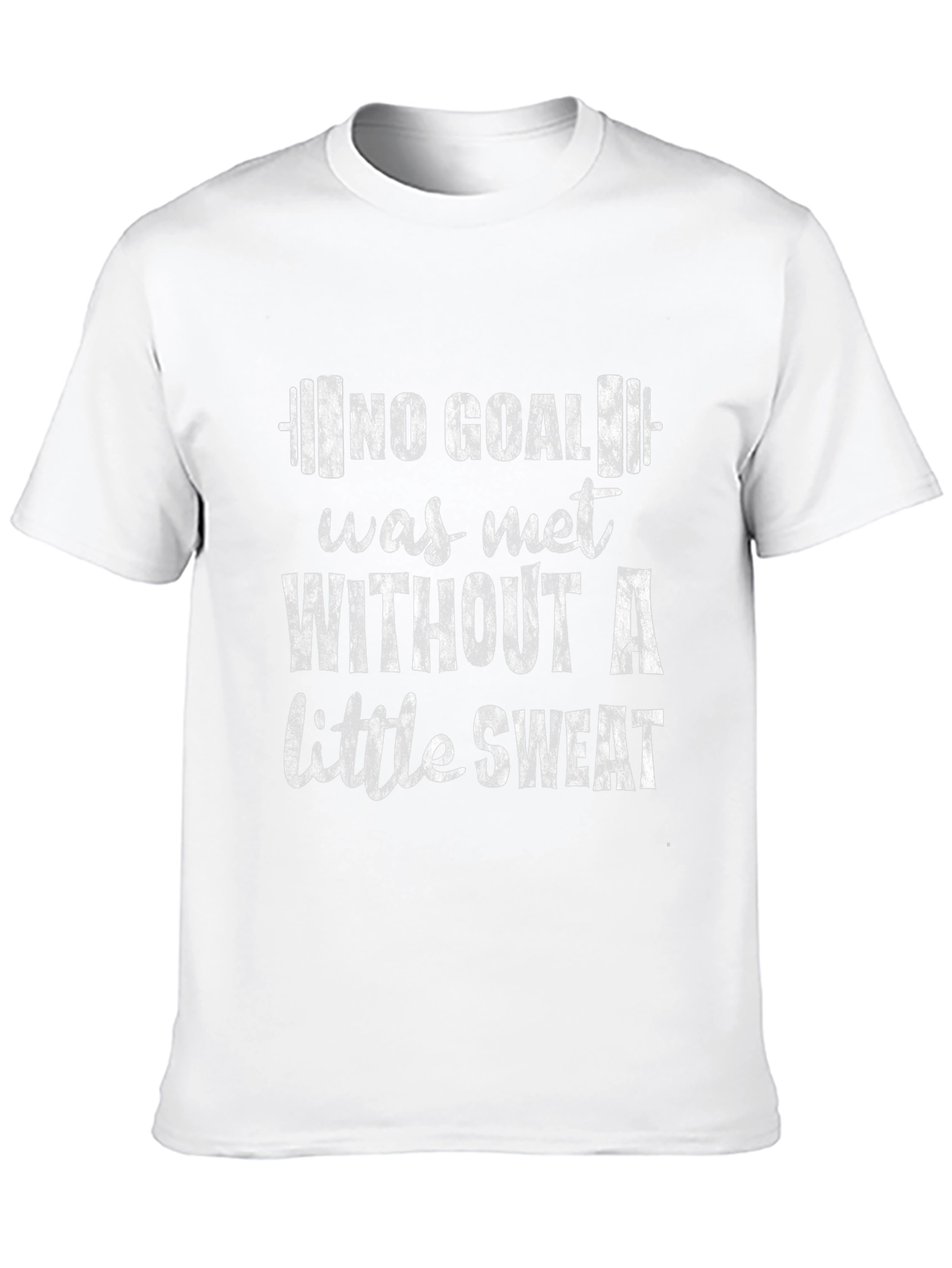 Motivational Gym T-Shirt - No Goal Without Sweat