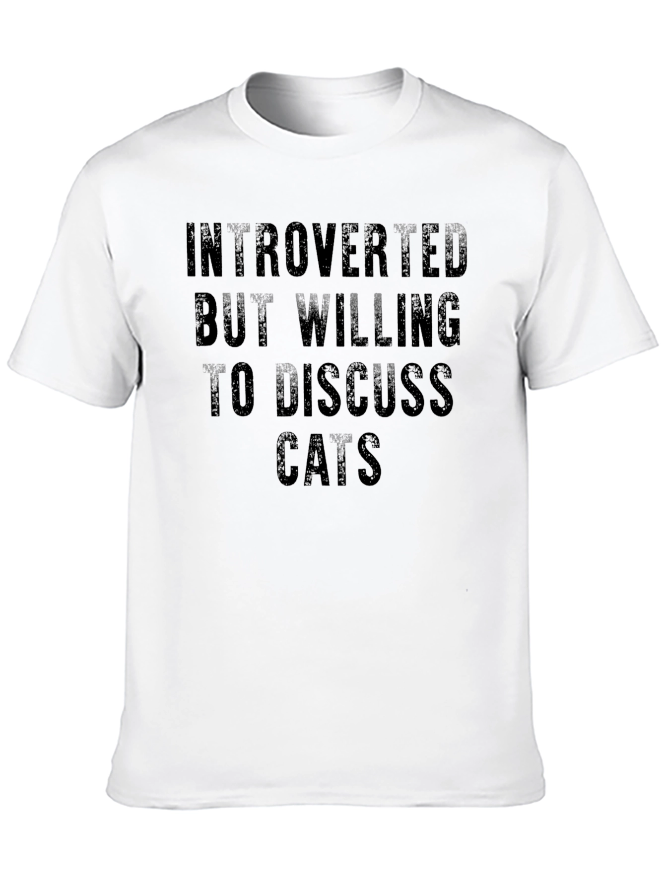 Introverted Cat Lover T-Shirt - Funny Cat Tee