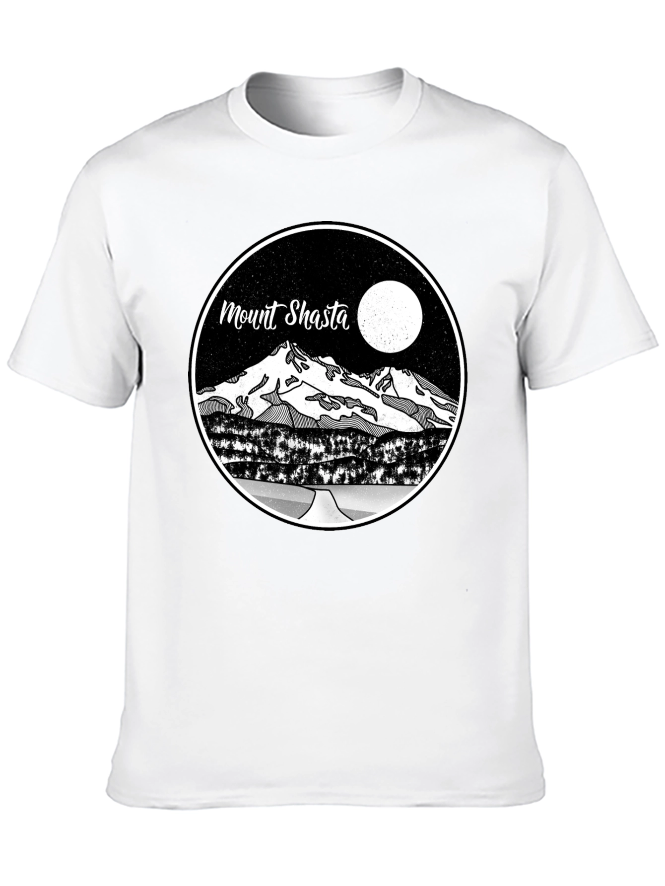 Mount Shasta Graphic T-Shirt - Mens Black Tee