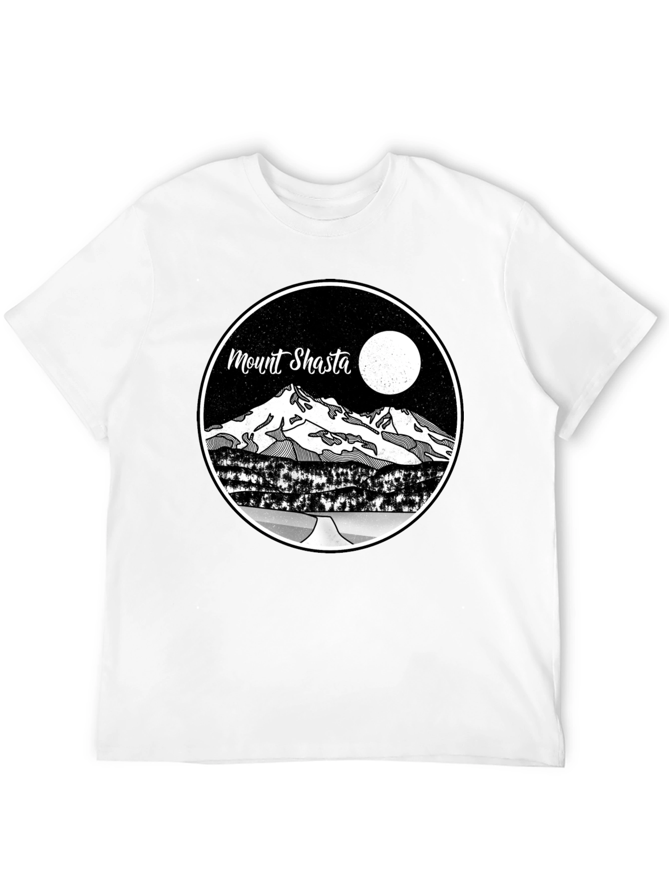 Mount Shasta Graphic T-Shirt - Mens Black Tee