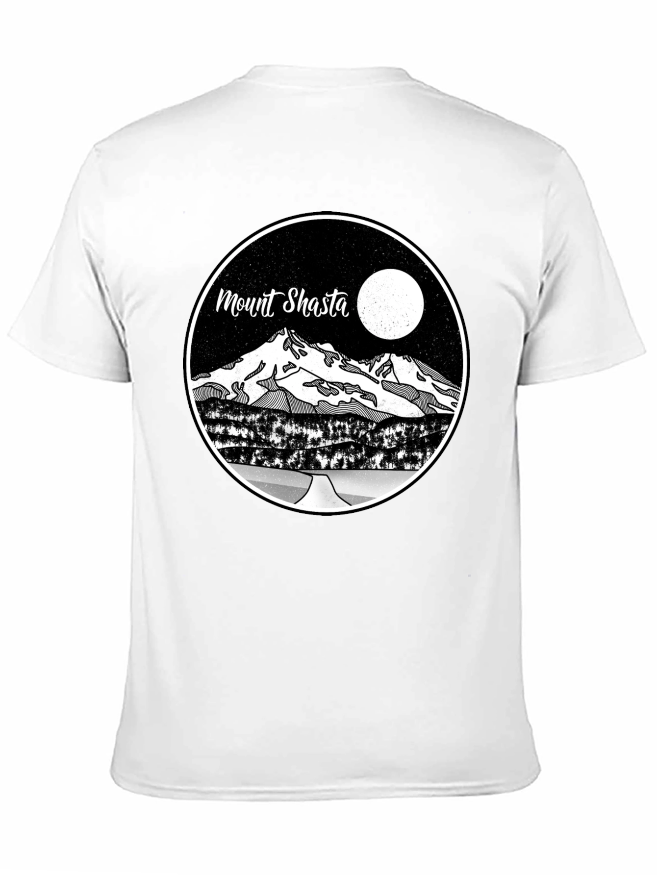 Mount Shasta Graphic T-Shirt - Mens Black Tee