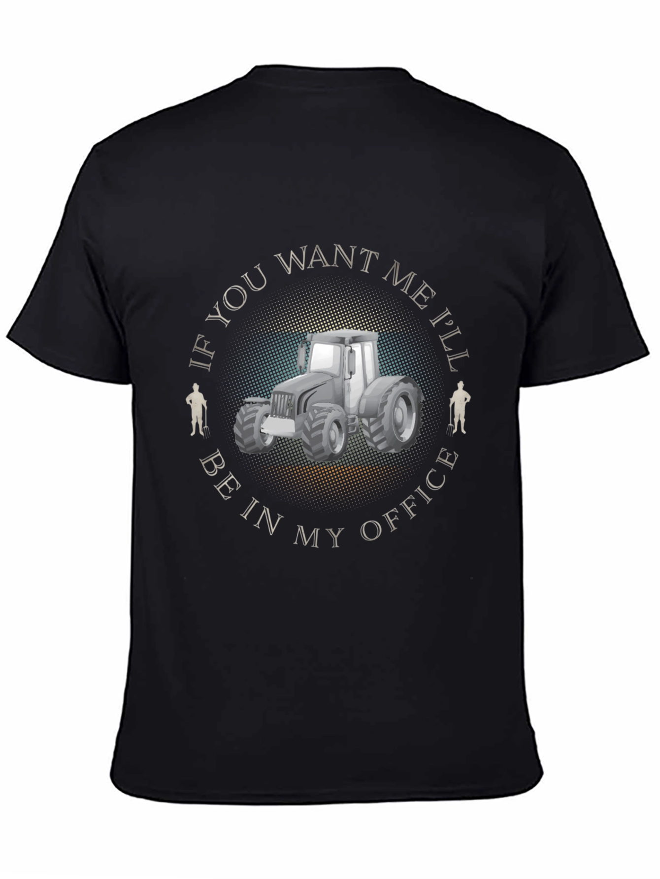 Farmers Office T-Shirt - Tractor Design