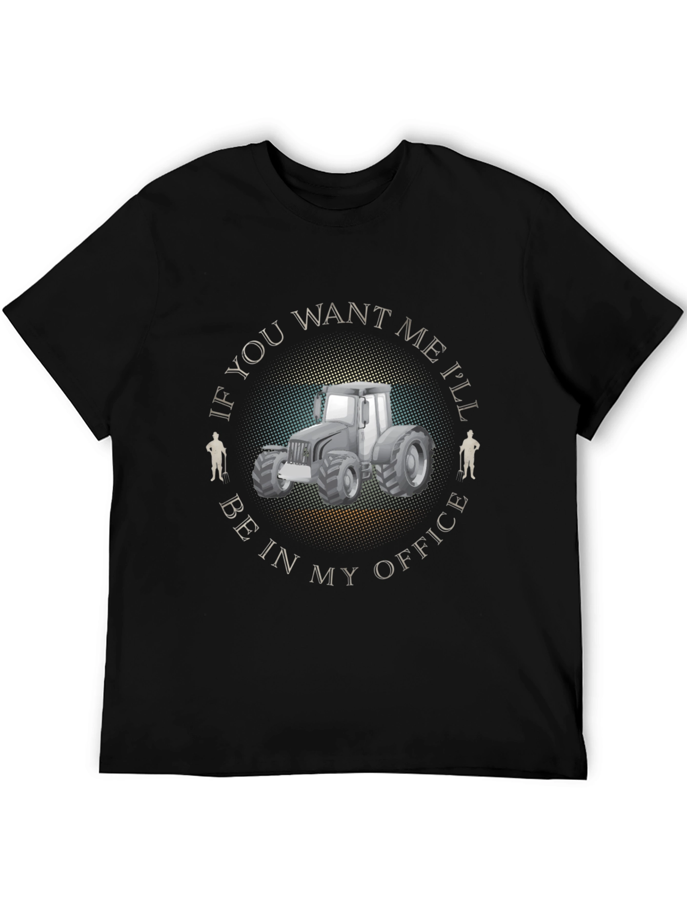 Farmers Office T-Shirt - Tractor Design