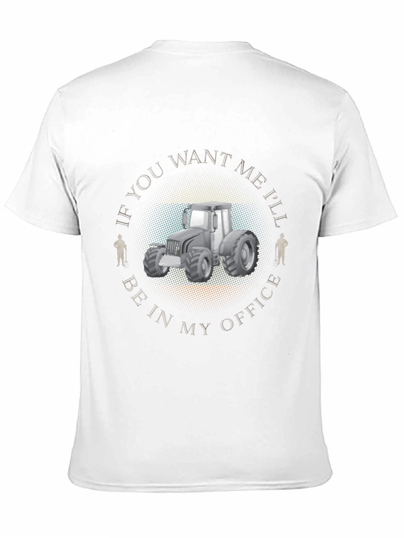 Farmers Office T-Shirt - Tractor Design