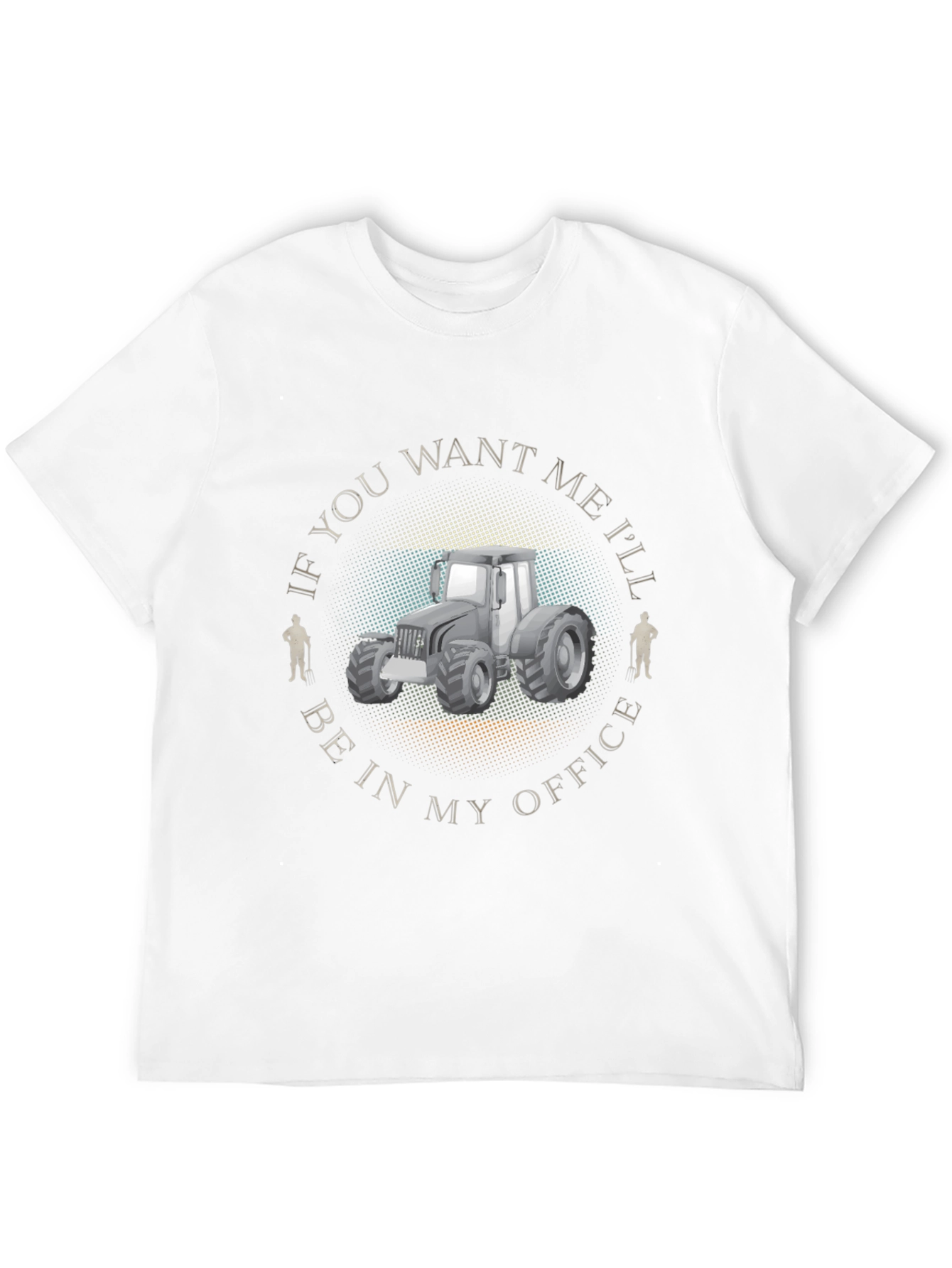 Farmers Office T-Shirt - Tractor Design