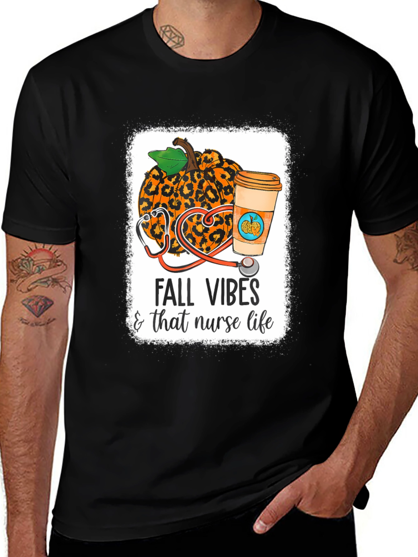 Fall Vibes Nurse Life T-Shirt