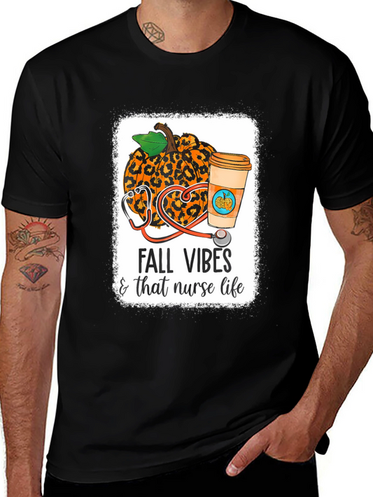 Fall Vibes Nurse Life T-Shirt