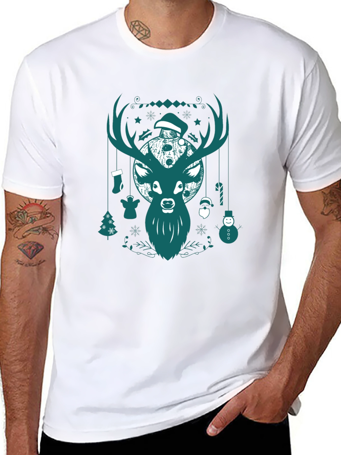 Christmas Deer Graphic Tee