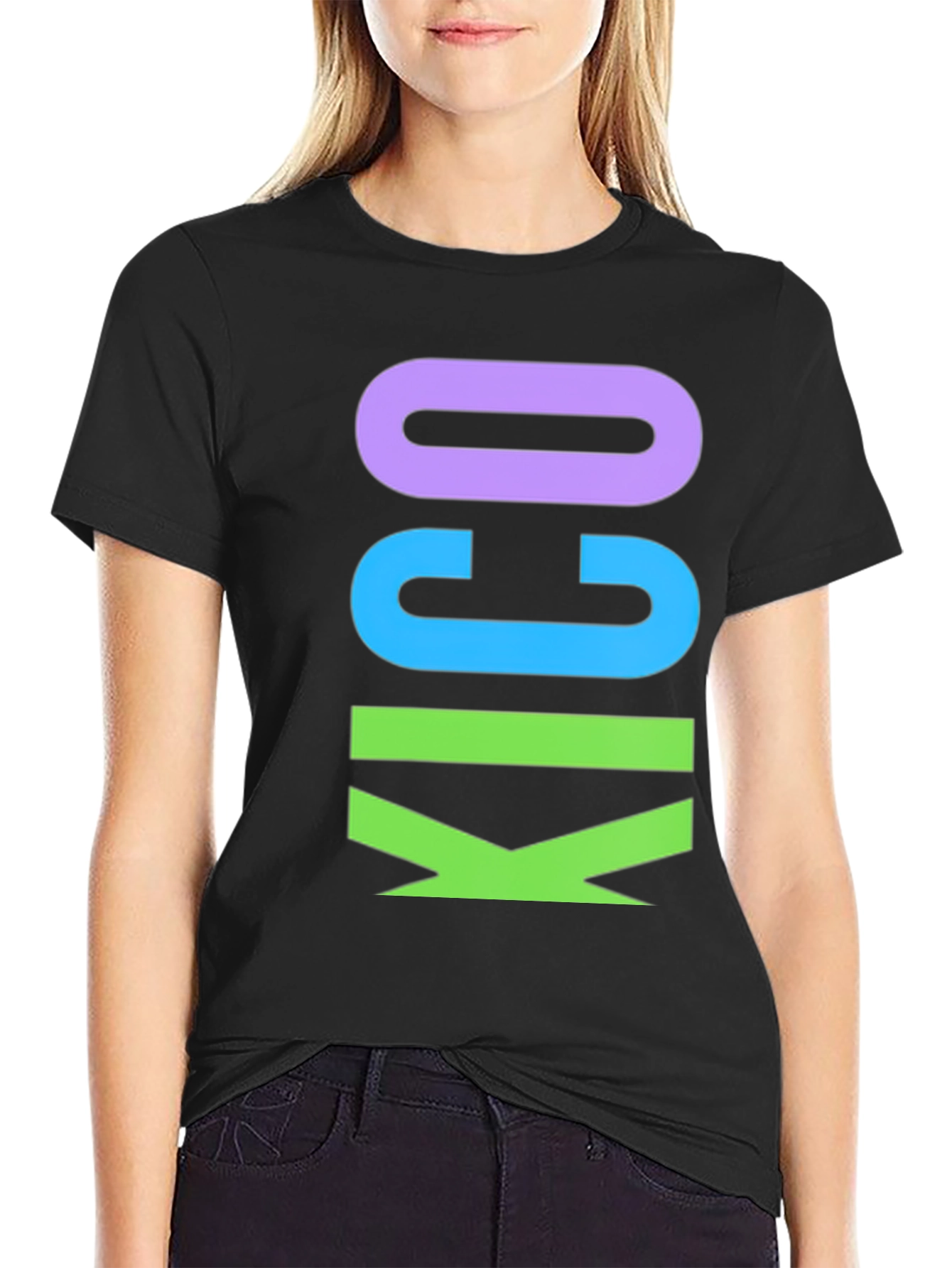 KICO Graphic Tee - Mens Black Cotton T-Shirt