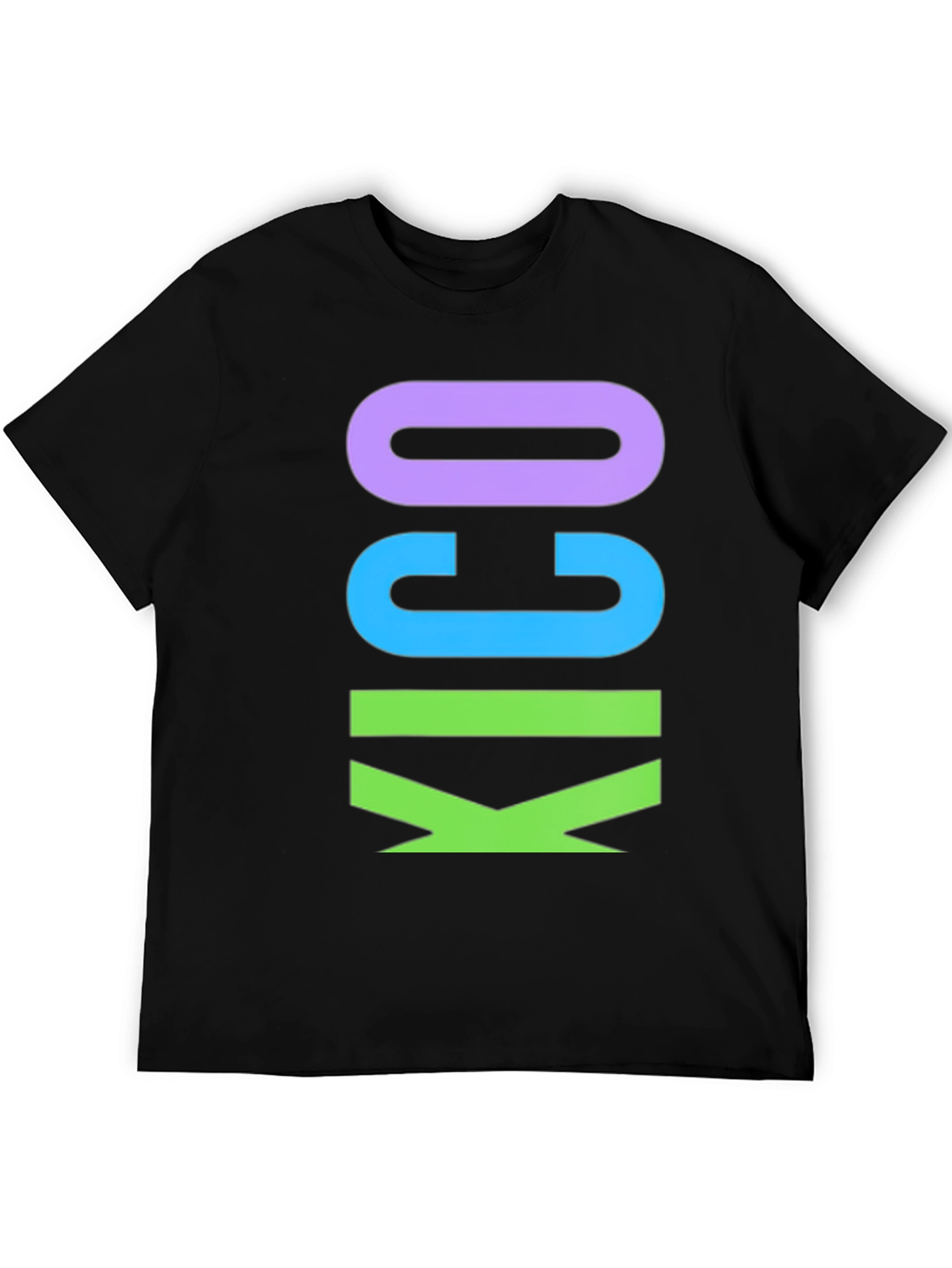 KICO Graphic Tee - Mens Black Cotton T-Shirt
