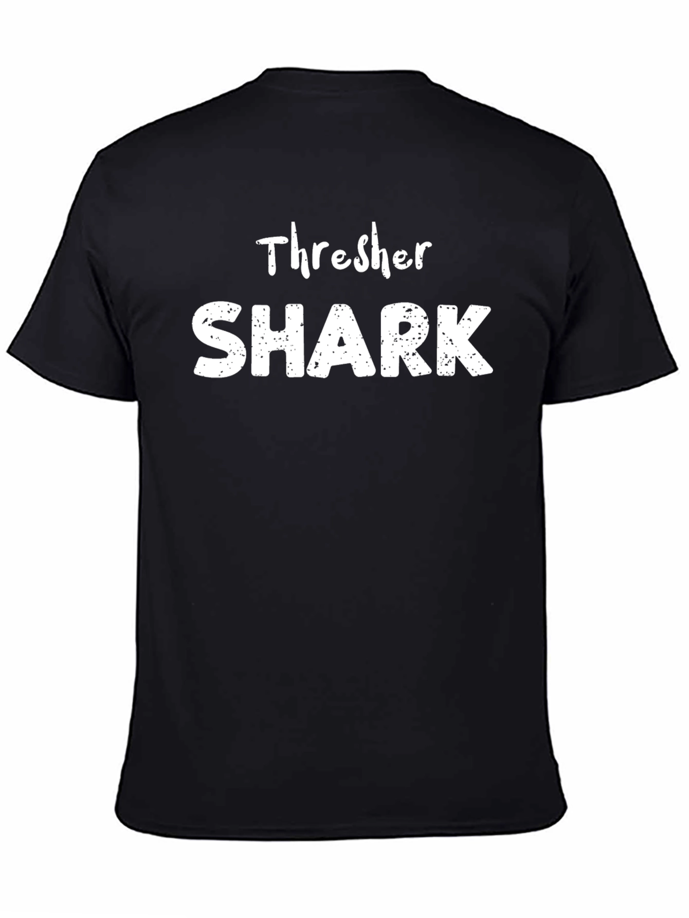 Thresher Shark Graphic Tee - Black Cotton