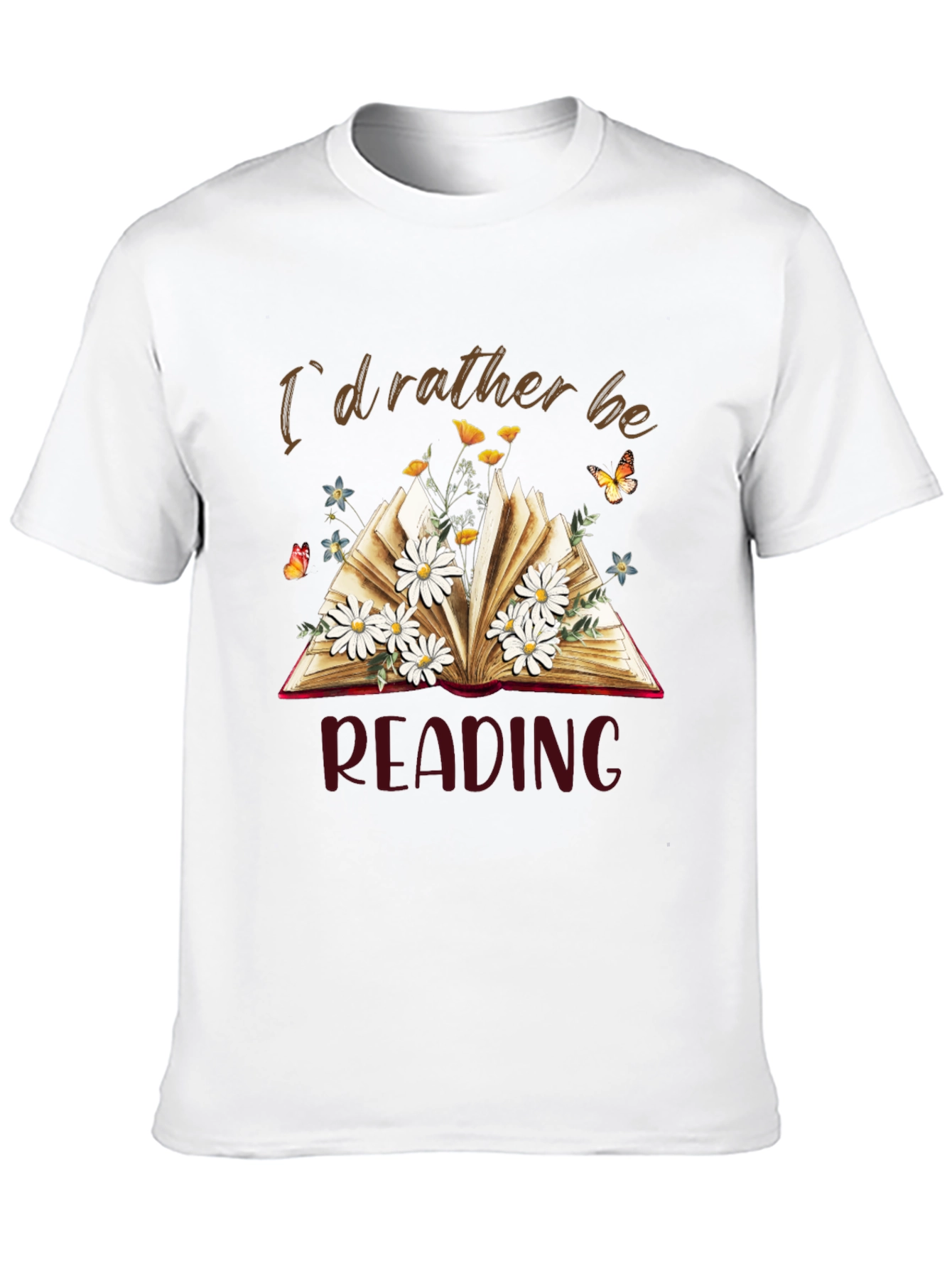 Id Rather Be Reading Black T-Shirt